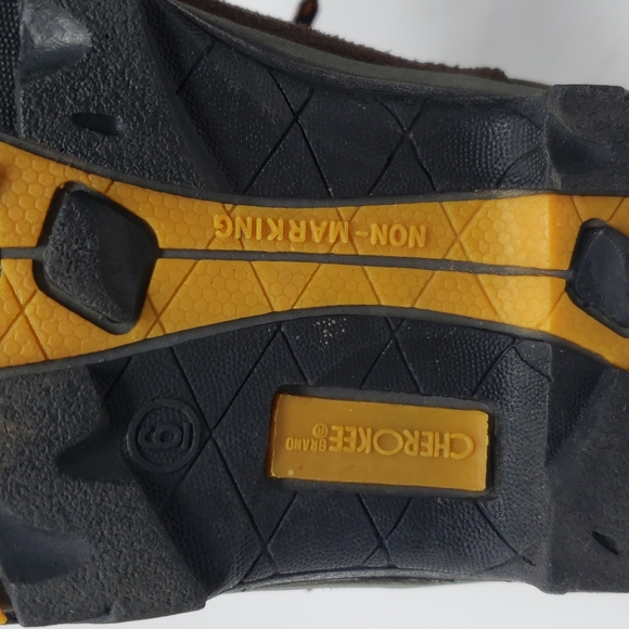 Cherokee Hiking Boots‎ Size 6 Brown Suede Lace Up Non-Marking Soles main image 7